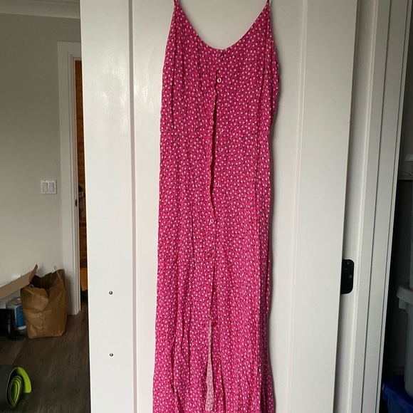 Rolla's Midsummer's Midi Tulip Dress Hot Pink - Picture 3 of 6